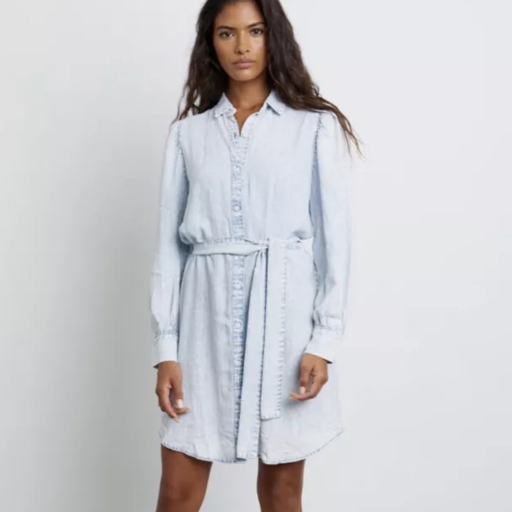 Rails Adele Dress in Black Acid Wash S